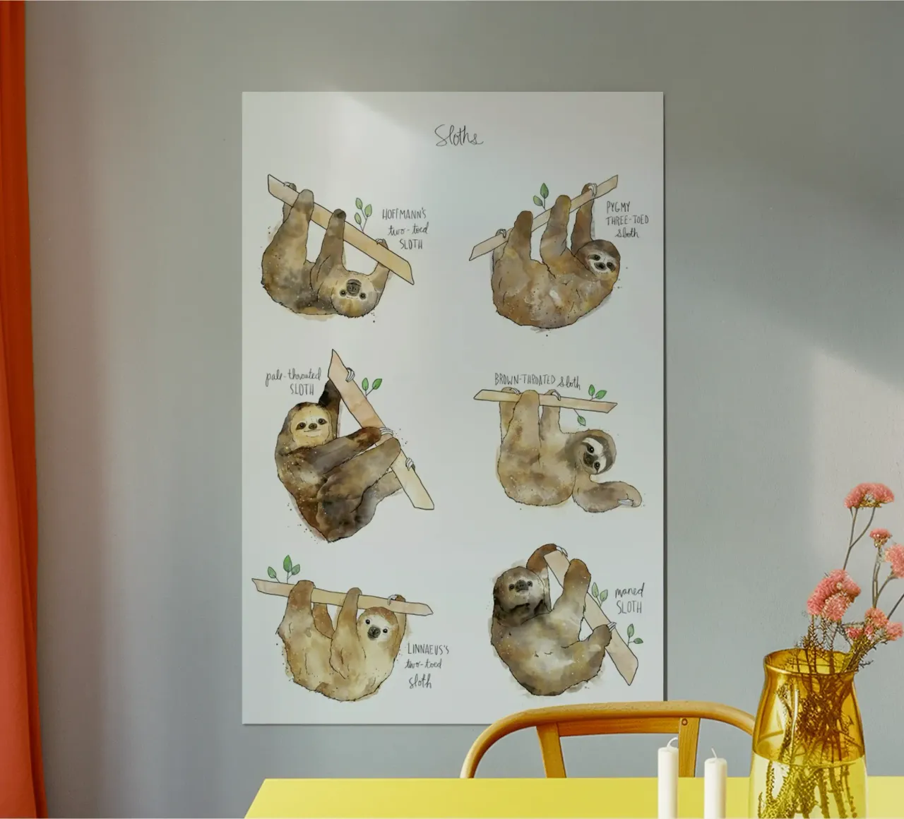 Sloths poster da Amy Hamilton