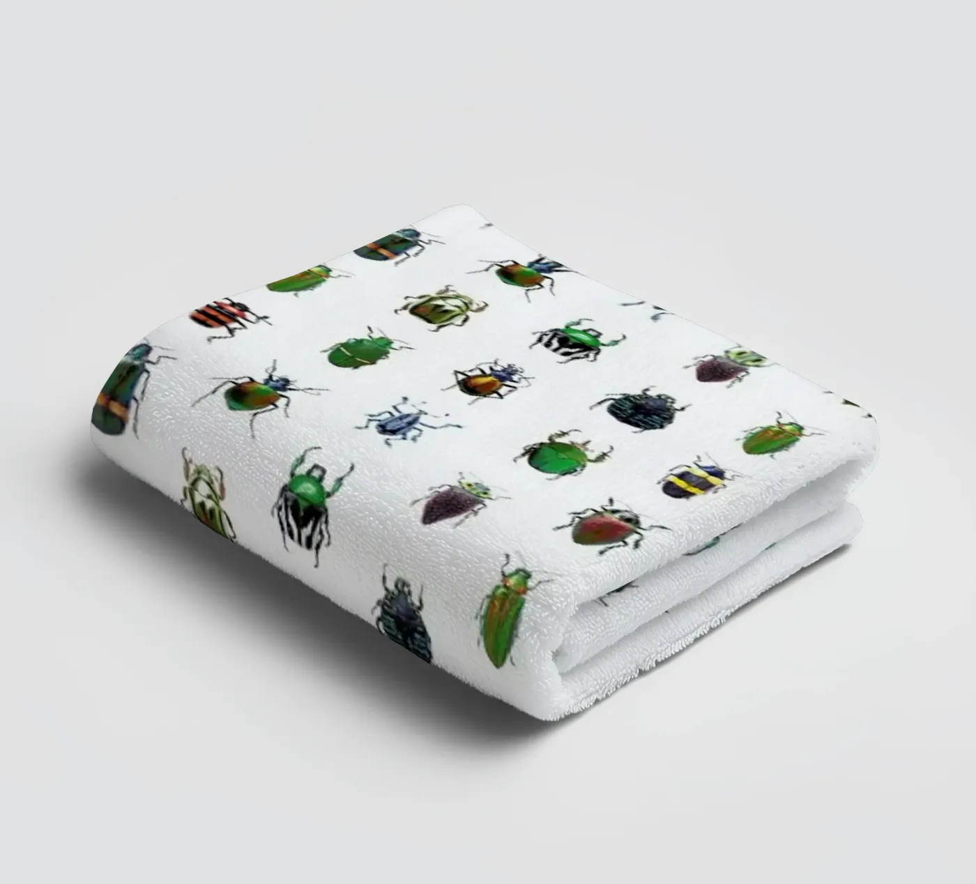 Beetles badhanddoek van Curious Collections by Marielle Leenders