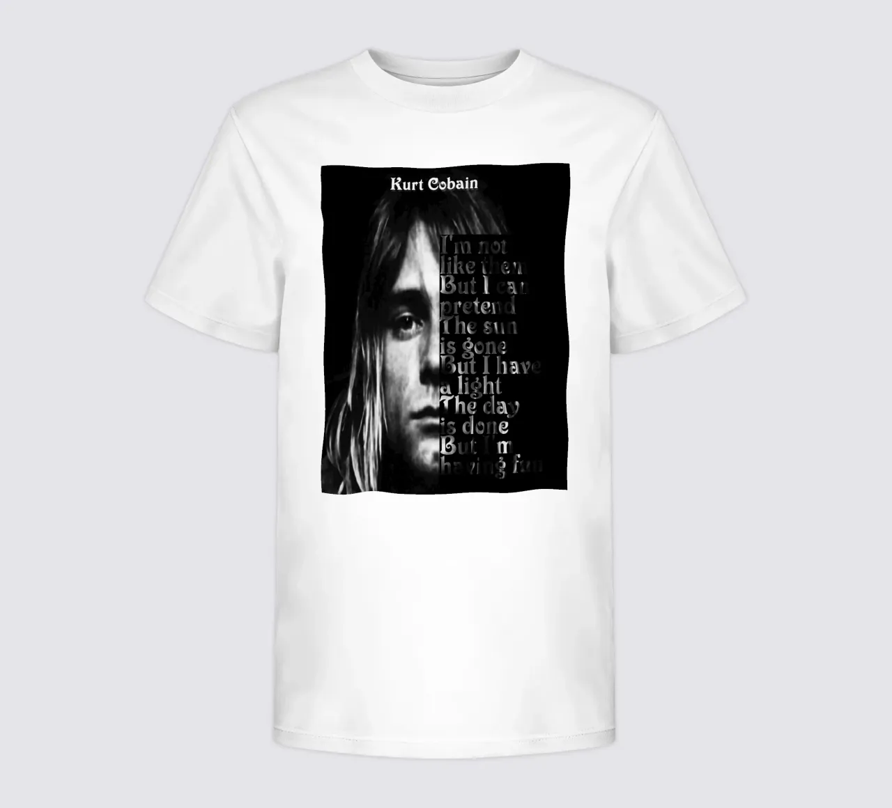 Kurt Cobain Quote dumb kids t-shirt by Gunawan Rb
