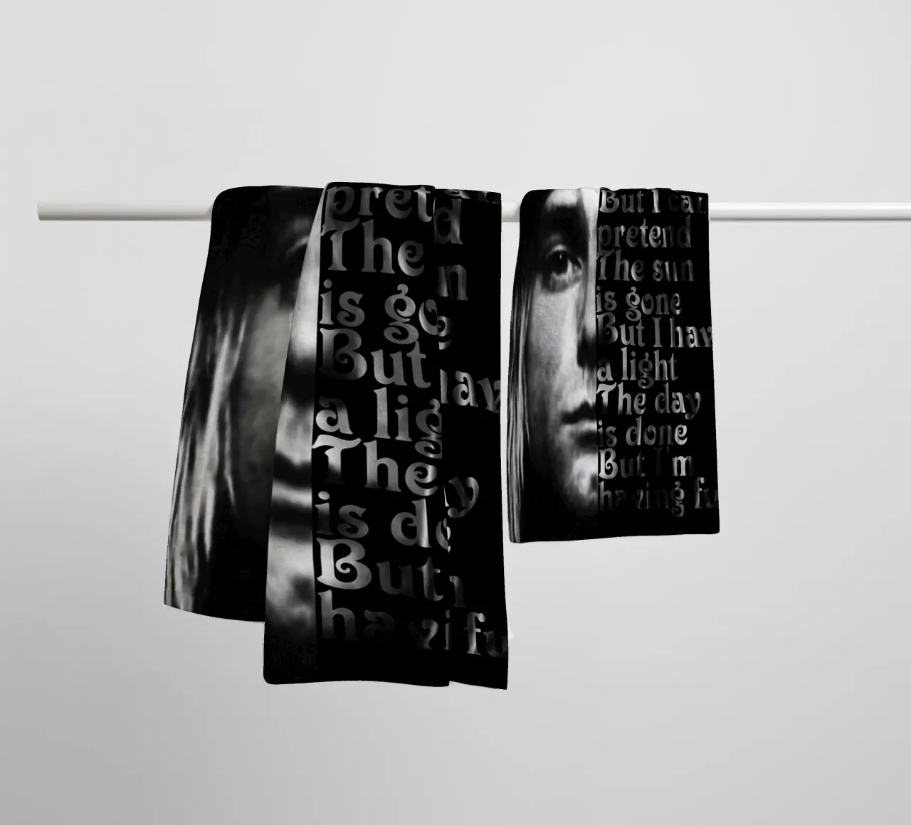 Kurt Cobain Quote dumb towel by Gunawan Rb