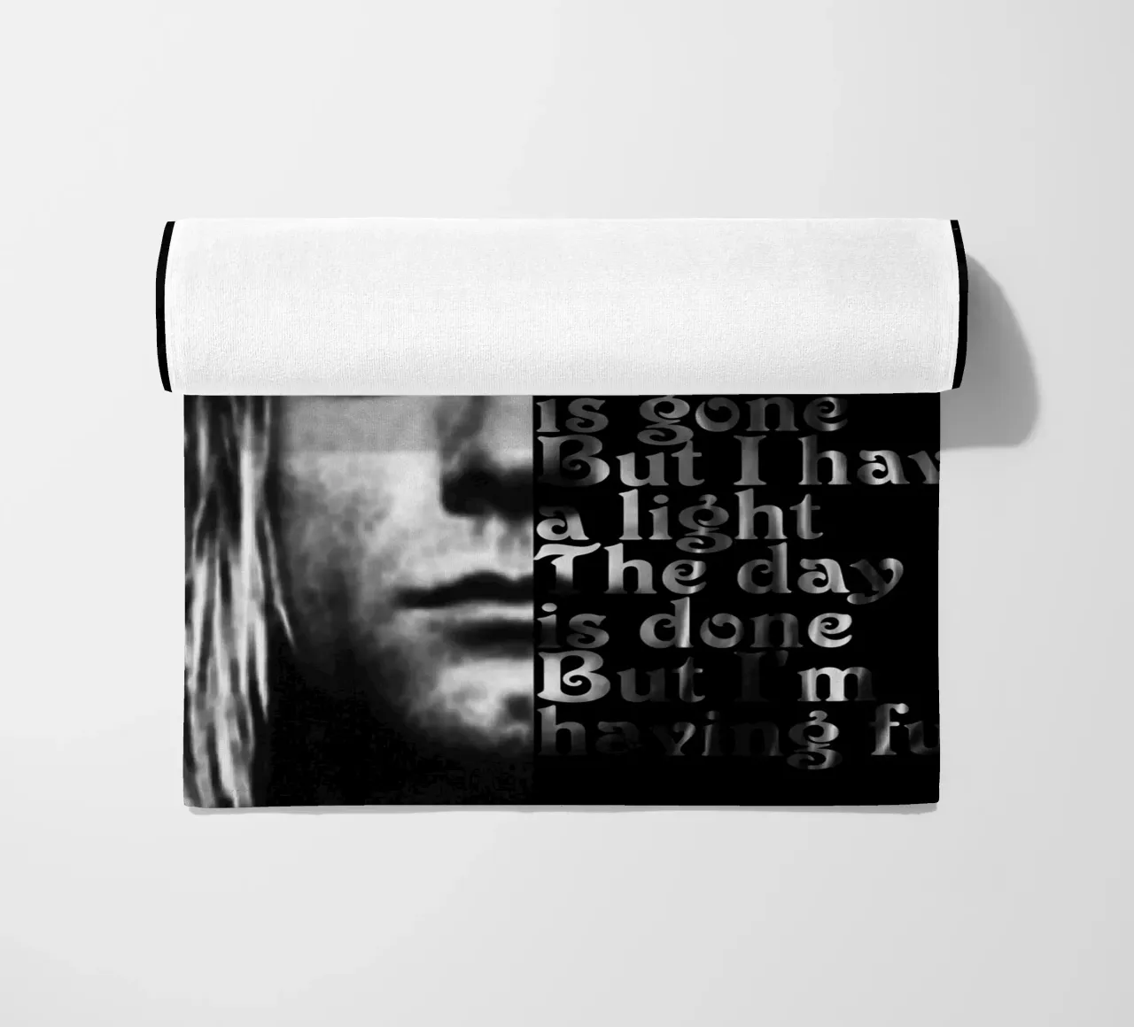 Kurt Cobain Citazione muto telo mare da Gunawan Rb