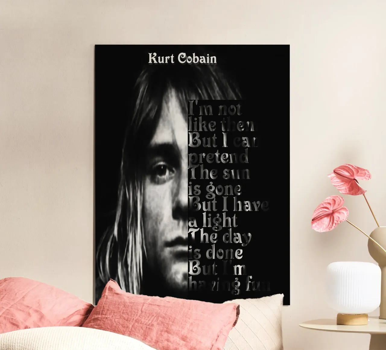 Kurt Cobain Citazione muto carta hahnemühle da Gunawan Rb