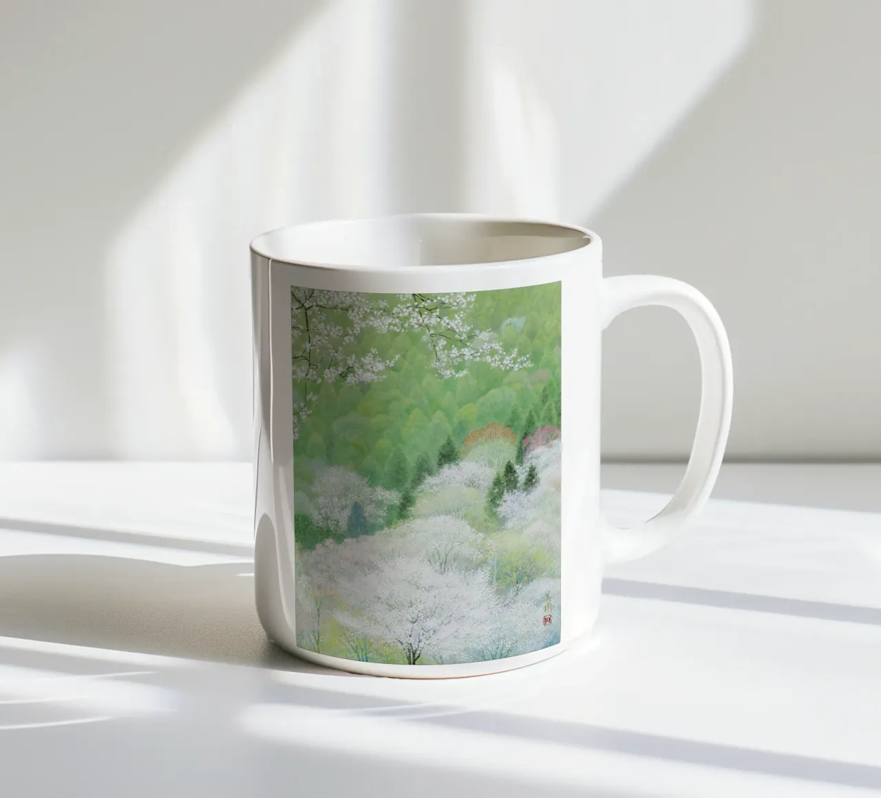 Fiori di ciliegio selvatico tazza in ceramica da Noji-Mikiko