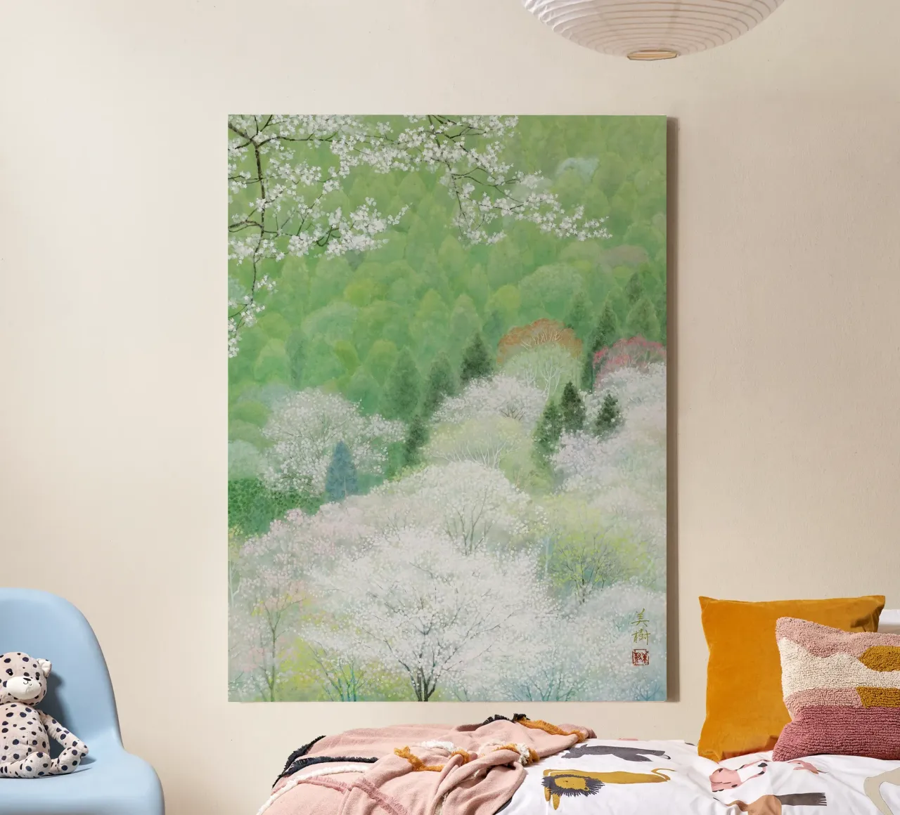 Fiori di ciliegio selvatico tela con Cornice a cassetta da Noji-Mikiko