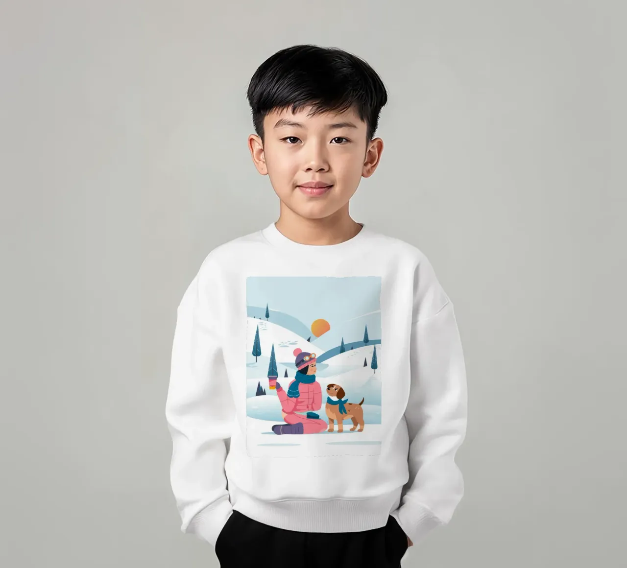 Compagni d'inverno felpa bambino da Artie Shifa