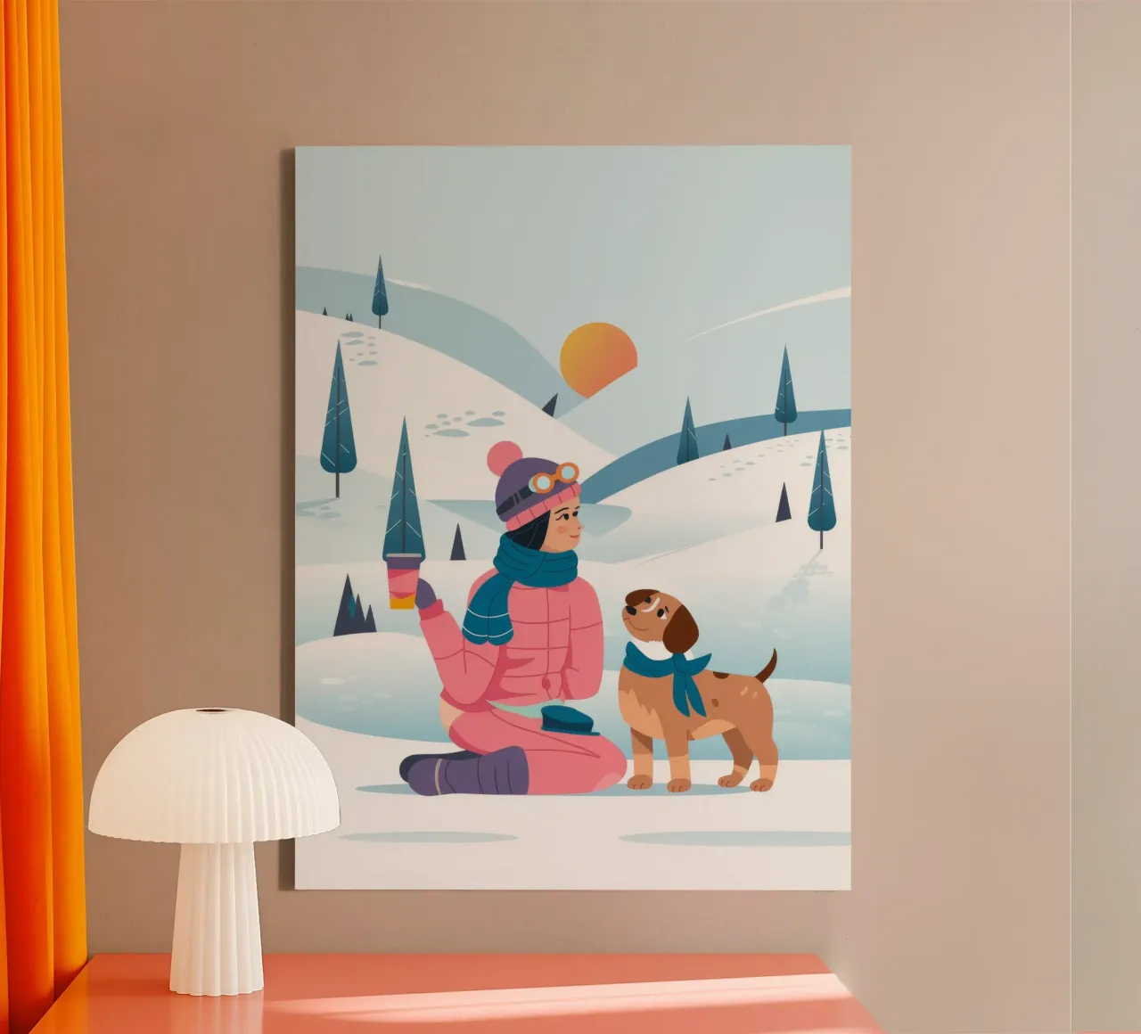Compagni d'inverno tela da Artie Shifa