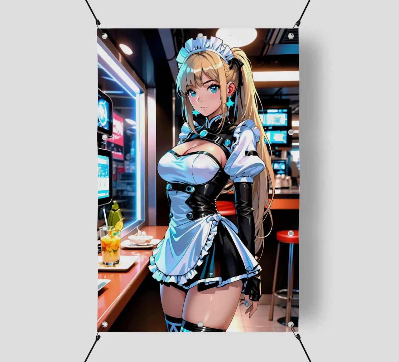 ragazza anime telo in pvc da 🎁 ARTVI-SHOP