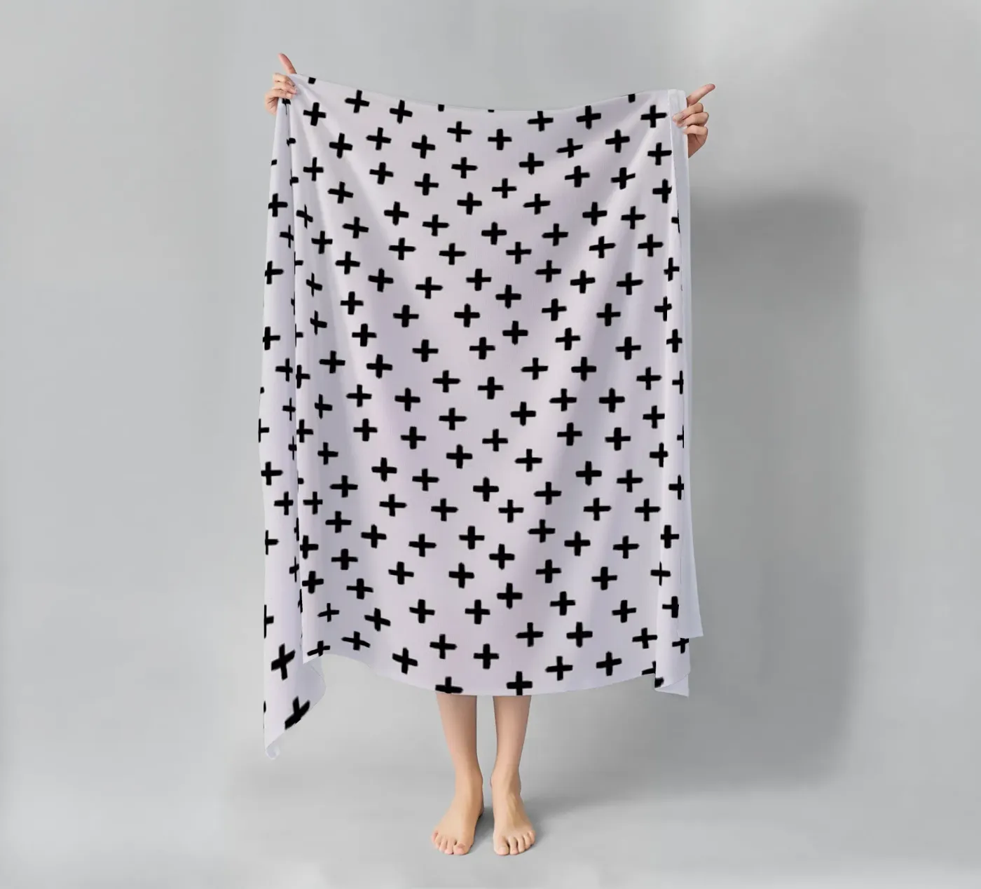Cross beach towel by Kind of Style