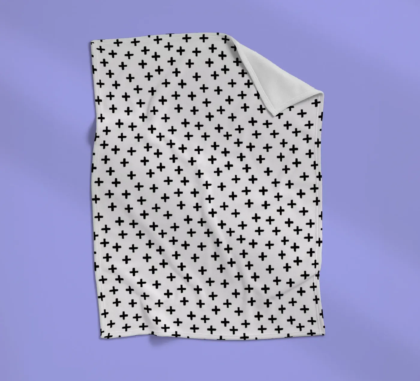 Cross fleecedeken van Kind of Style