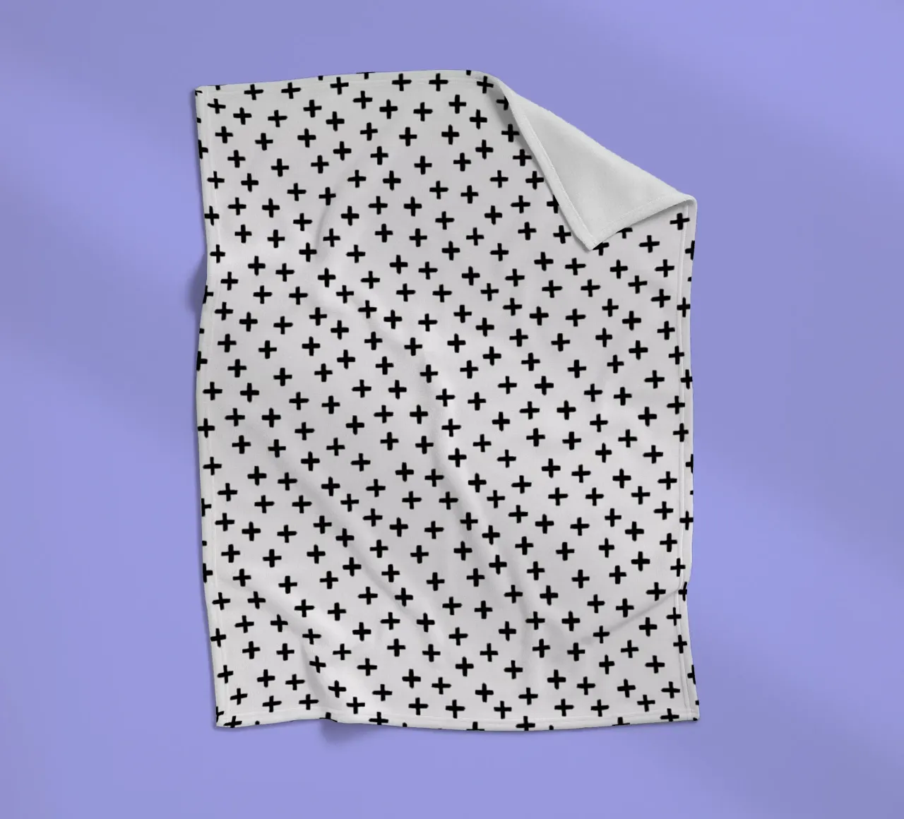 Cross fleecedeken van Kind of Style