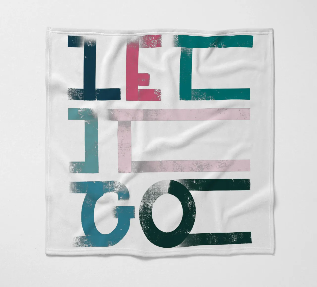 LET IT GO coperta in pile da LIMITED EDITION LETTERS