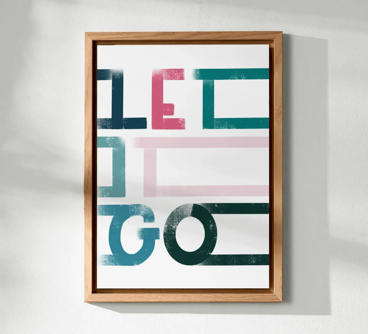 LET IT GO alluminio dibond da LIMITED EDITION LETTERS