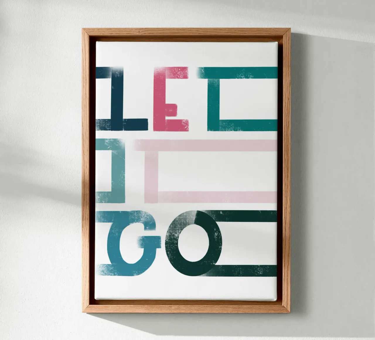 LET IT GO tela da LIMITED EDITION LETTERS