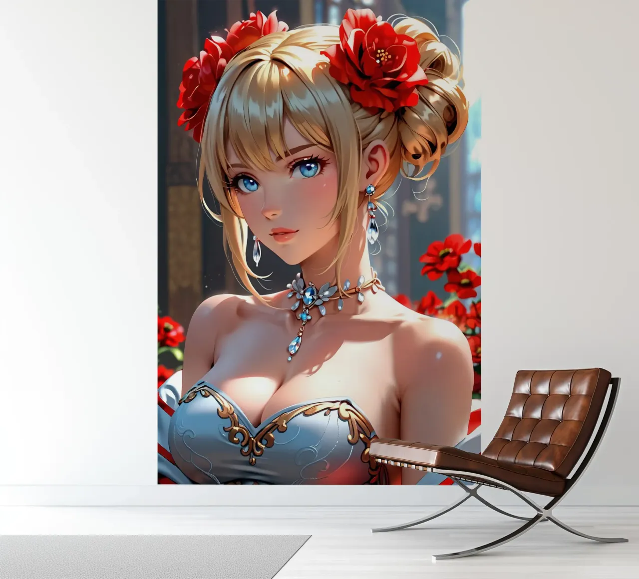 Anime-Mädchen Fototapete von 🎁 ARTVI-SHOP