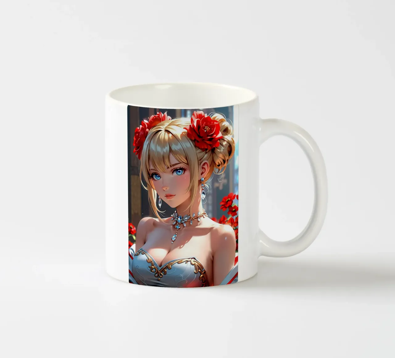ragazza anime tazza in ceramica da 🎁 ARTVI-SHOP
