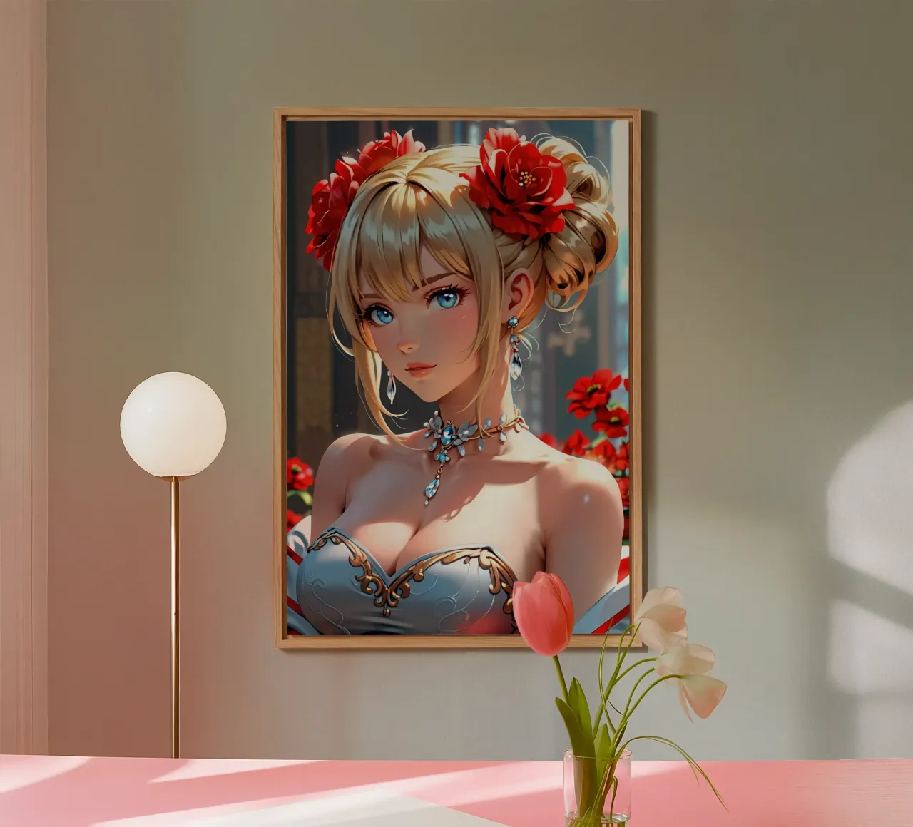 Anime-Mädchen Alu-Dibond von 🎁 ARTVI-SHOP