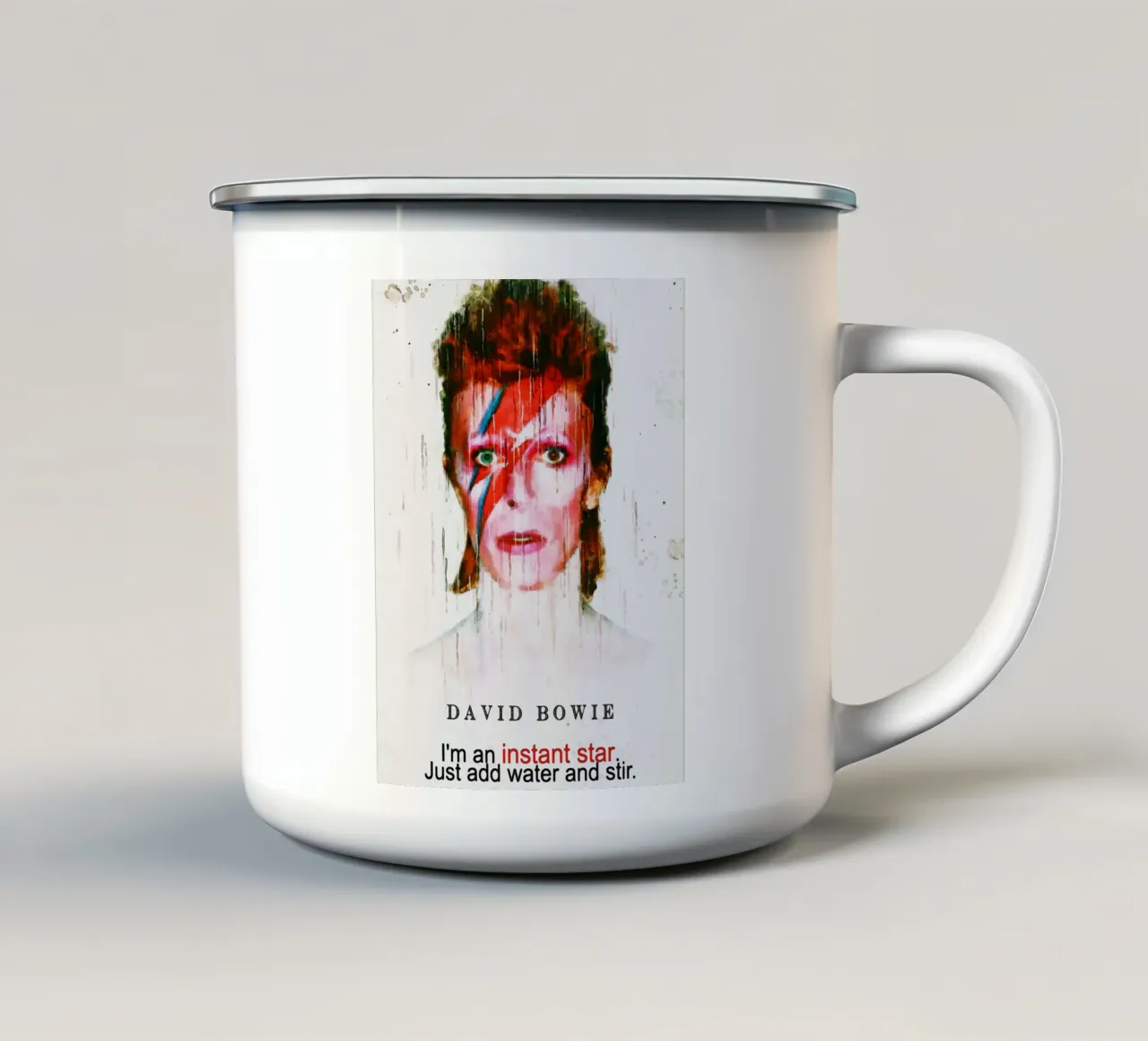 Sono una stella istantanea tazza in smalto da Gunawan Rb