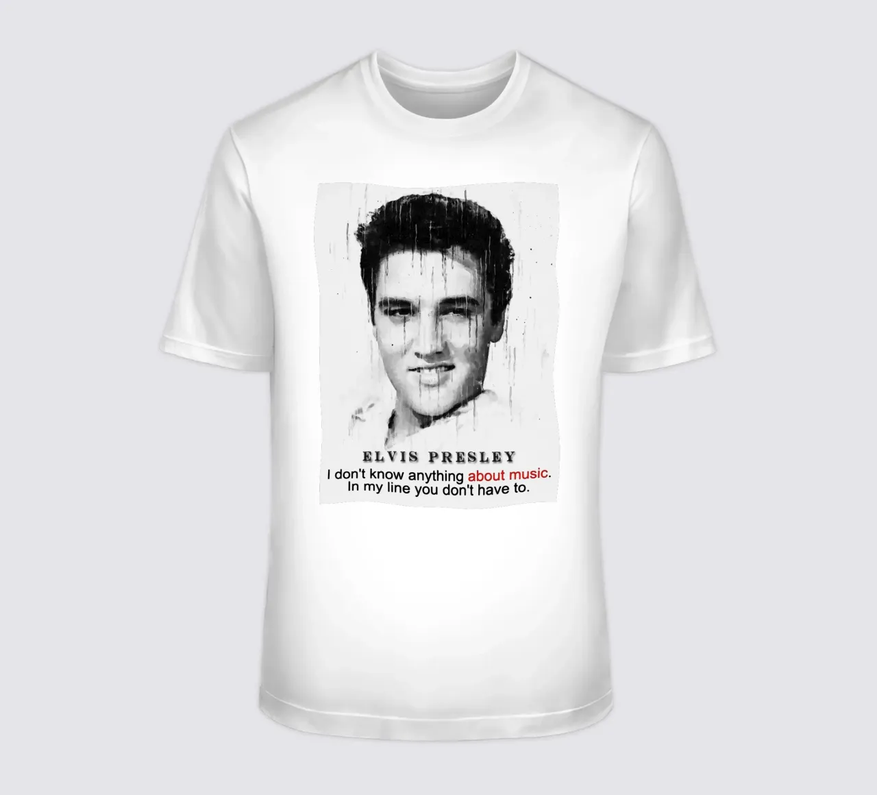 Non so nulla di musica t-shirt da Gunawan Rb