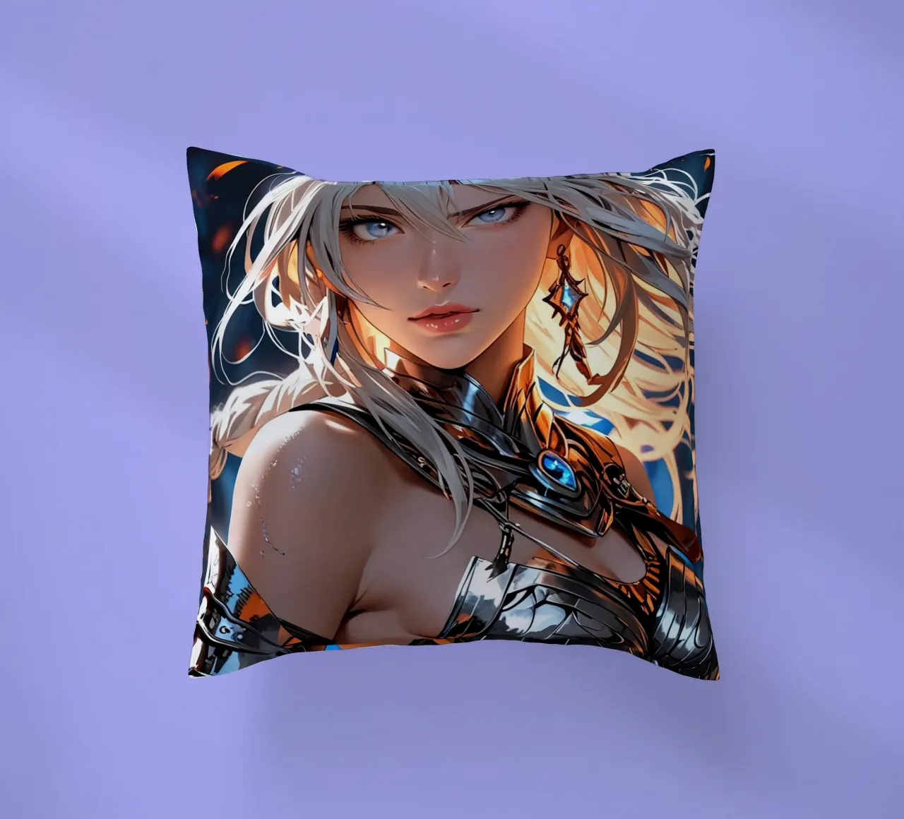anime girl decorative cushion by 🎁 ARTVI-SHOP