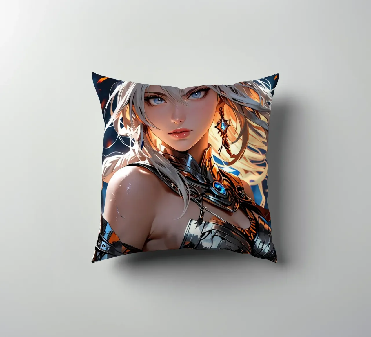 anime girl decorative cushion by 🎁 ARTVI-SHOP