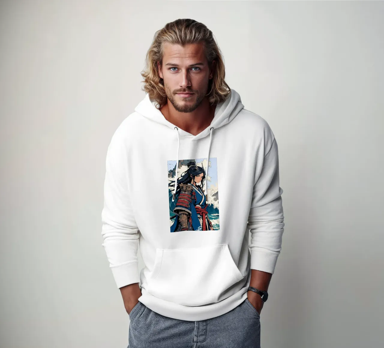 guerriero ragazza anime felpa con cappuccio da 🎁 ARTVI-SHOP