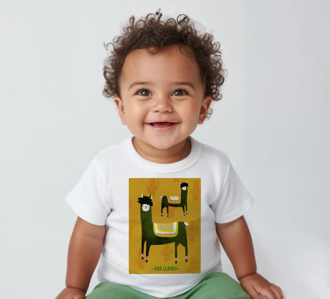 Dos Llamas maglietta neonato da treechild