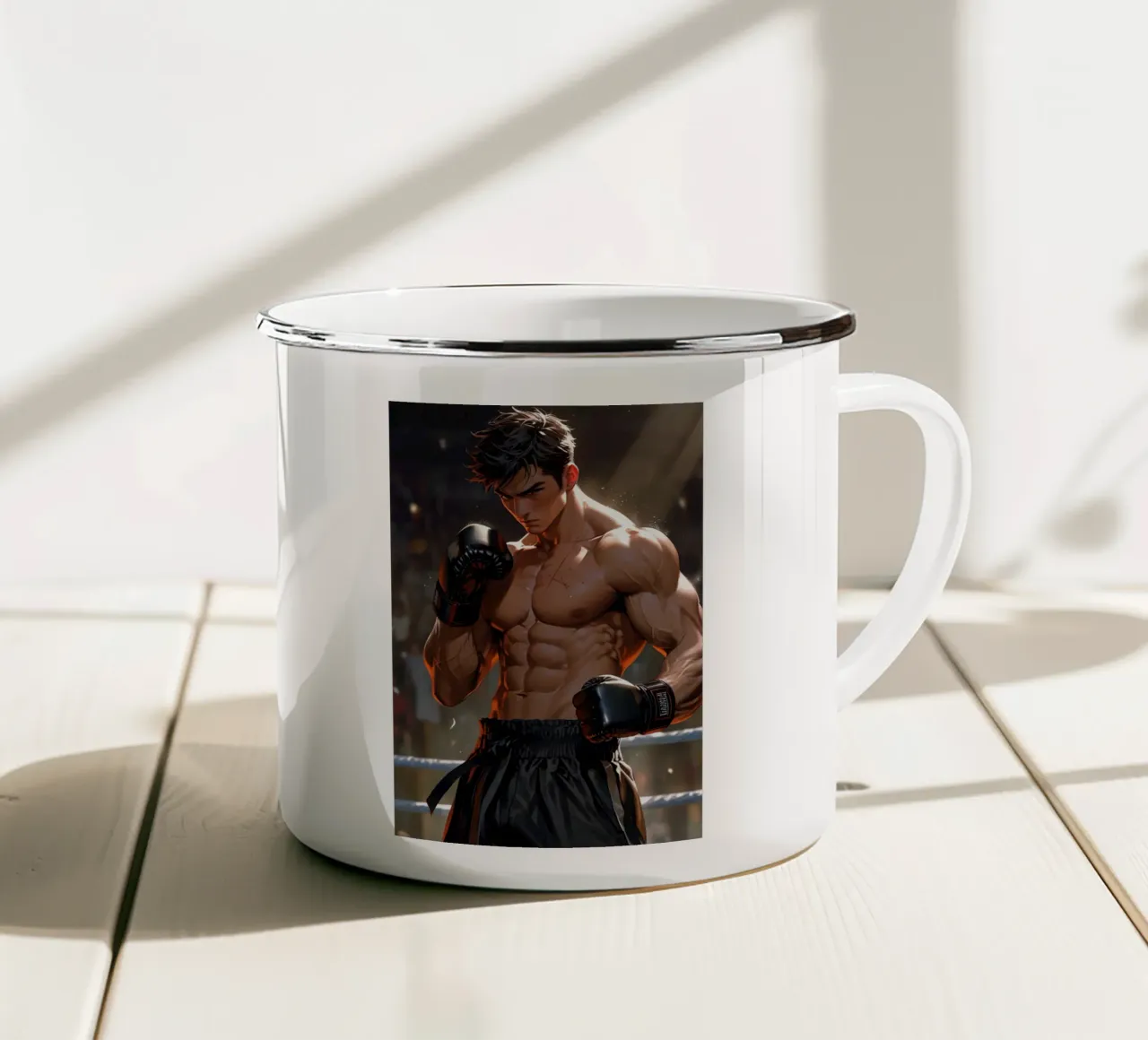 anime fighter tazza in smalto da 🎁 ARTVI-SHOP