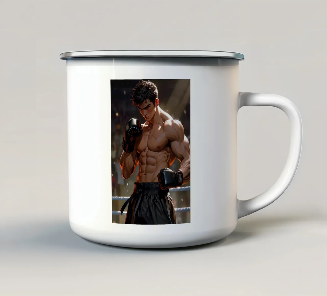 anime fighter tazza in smalto da 🎁 ARTVI-SHOP