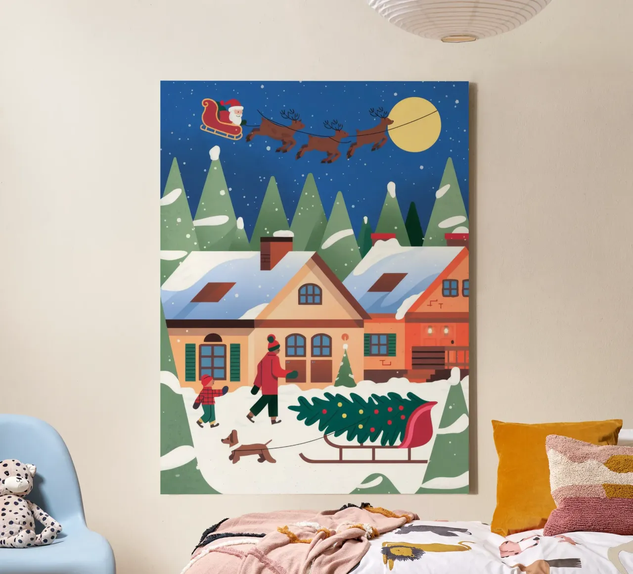 Winter Festivity canvas by Artie Shifa