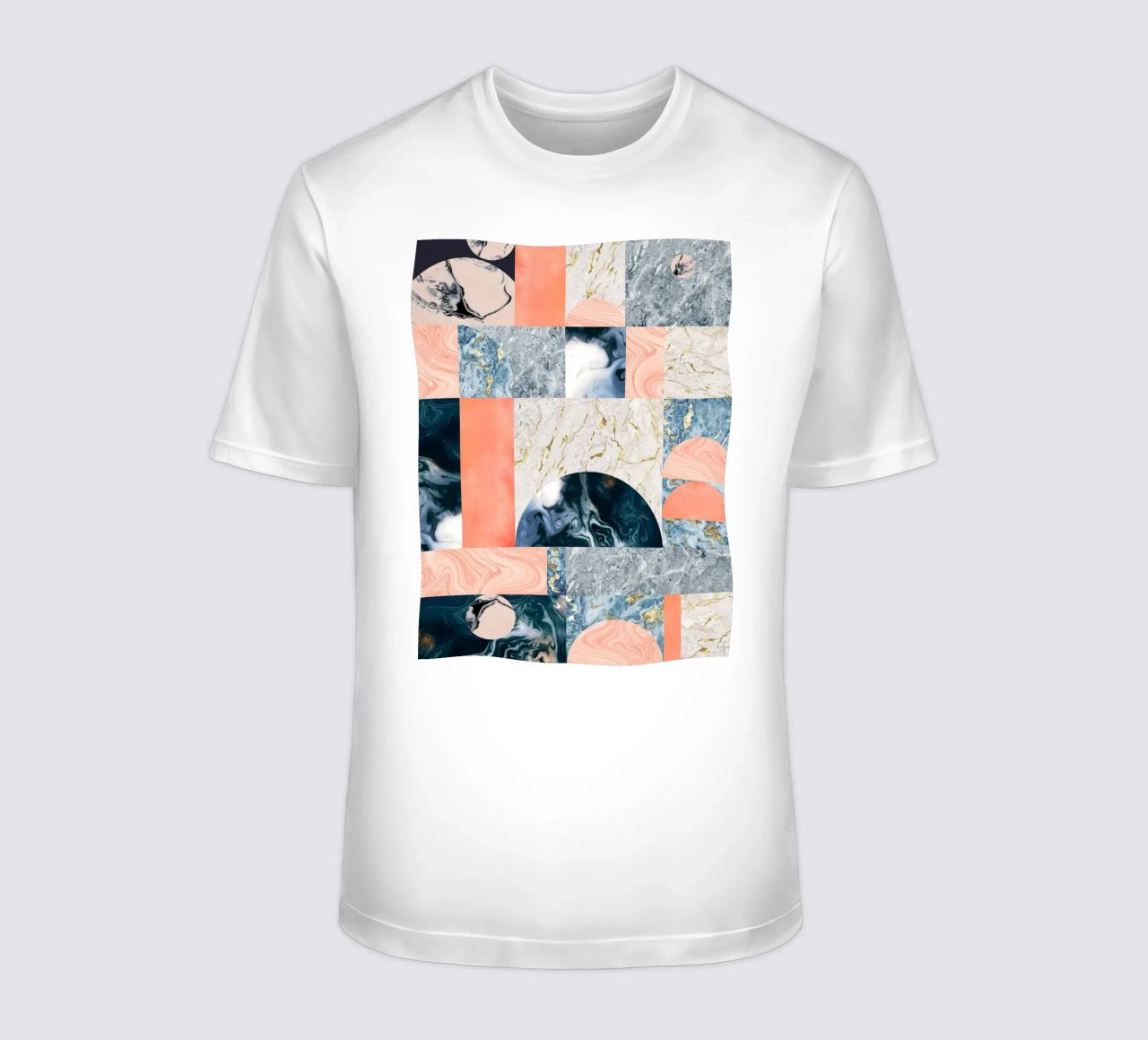 Marble & Lust, Abstract Geometric Luxe Texture Pattern t-shirt by 83oranges