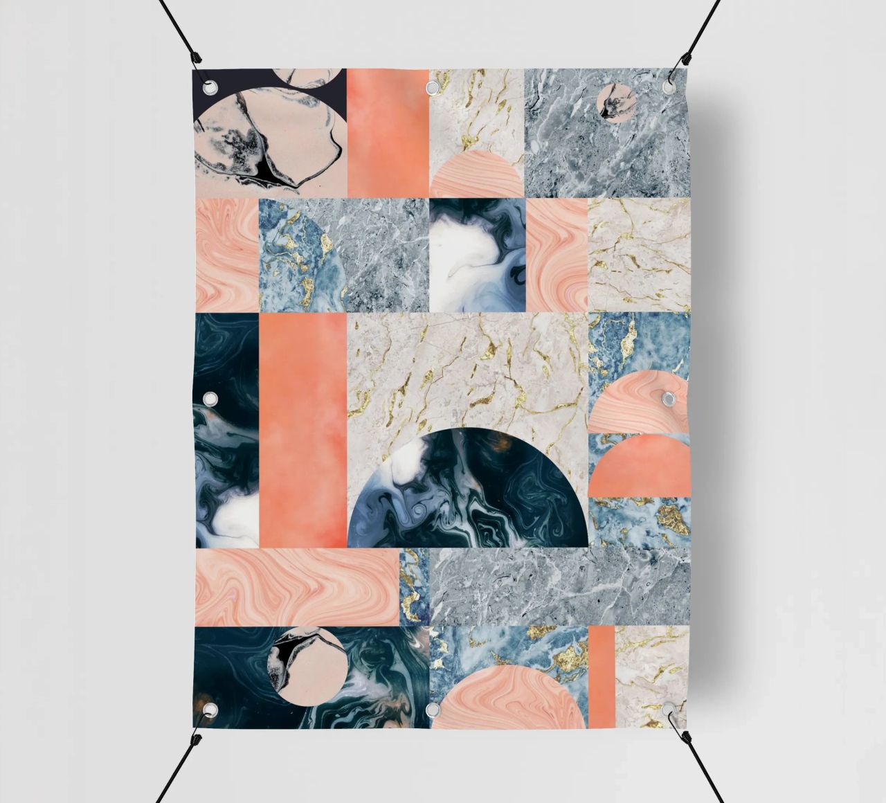 Marble & Lust, Abstract Geometric Luxe Texture Pattern pvc cover by 83oranges