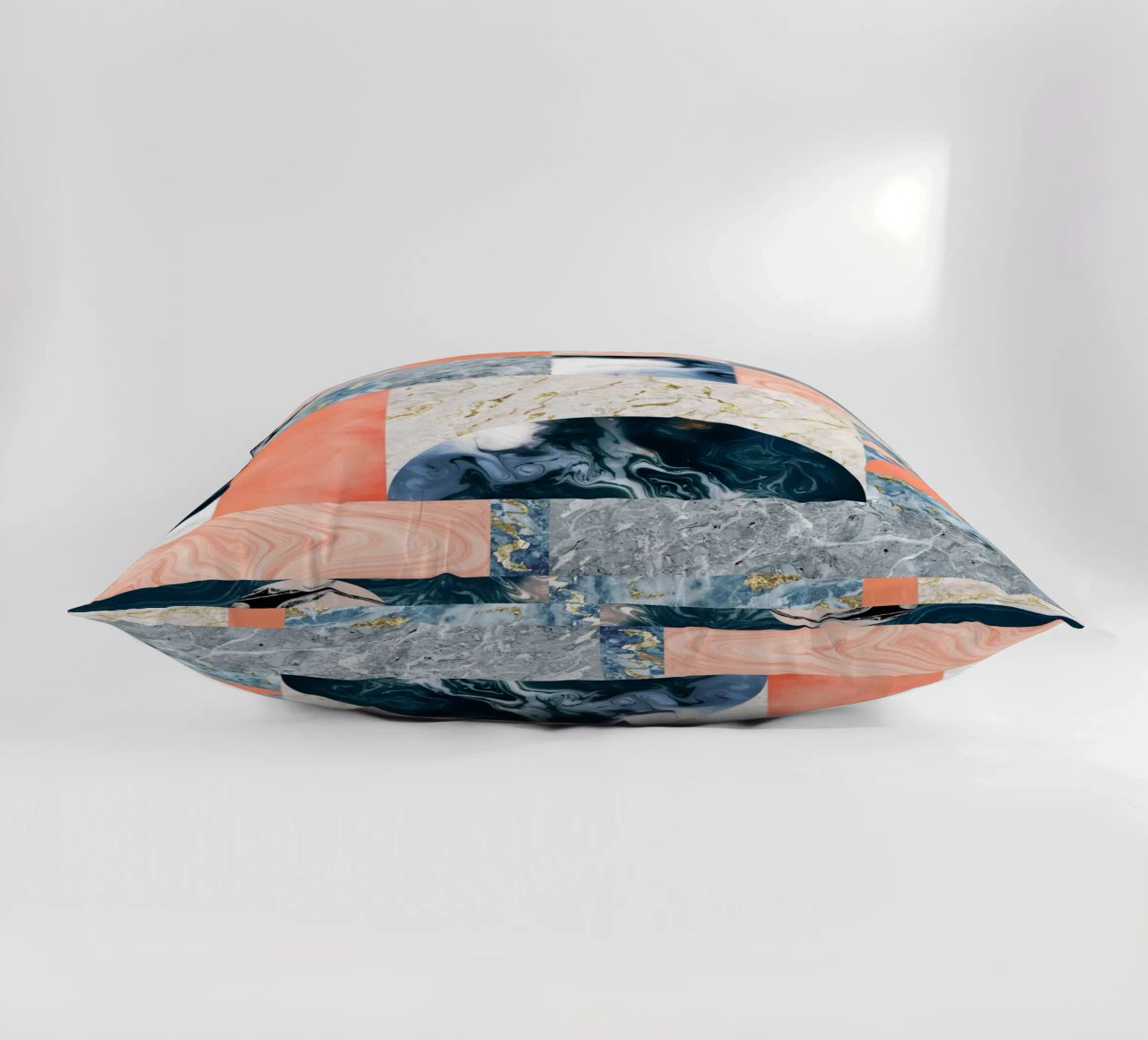 Marble & Lust, Abstract Geometric Luxe Texture Pattern decorative cushion by 83oranges