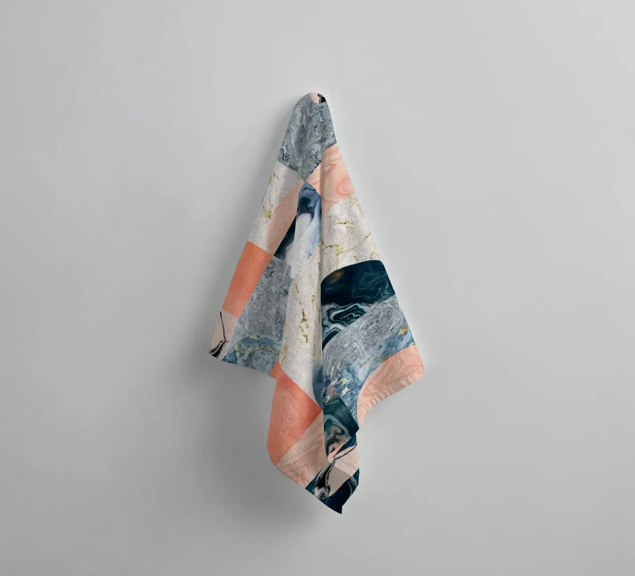 Marble & Lust, Abstract Geometric Luxe Texture Pattern towel by 83oranges.com
