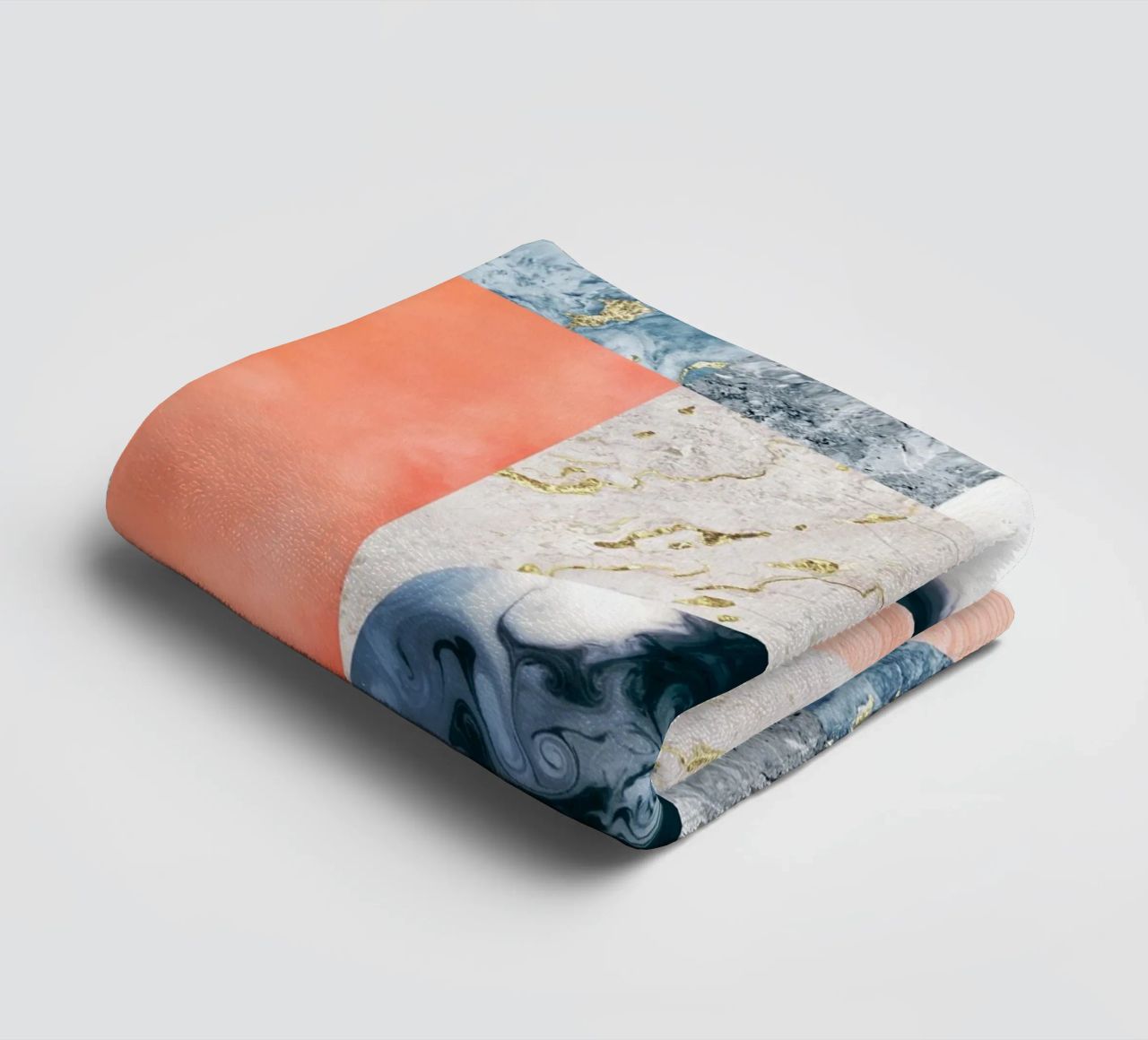 Marble & Lust, Abstract Geometric Luxe Texture Pattern towel by 83oranges