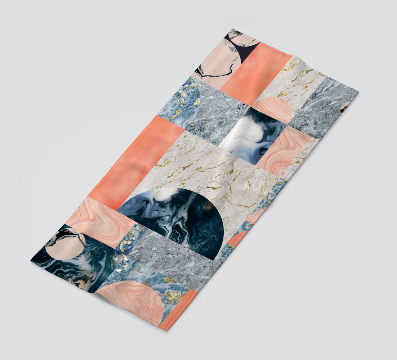 Marble & Lust, Abstract Geometric Luxe Texture Pattern beach towel by 83oranges