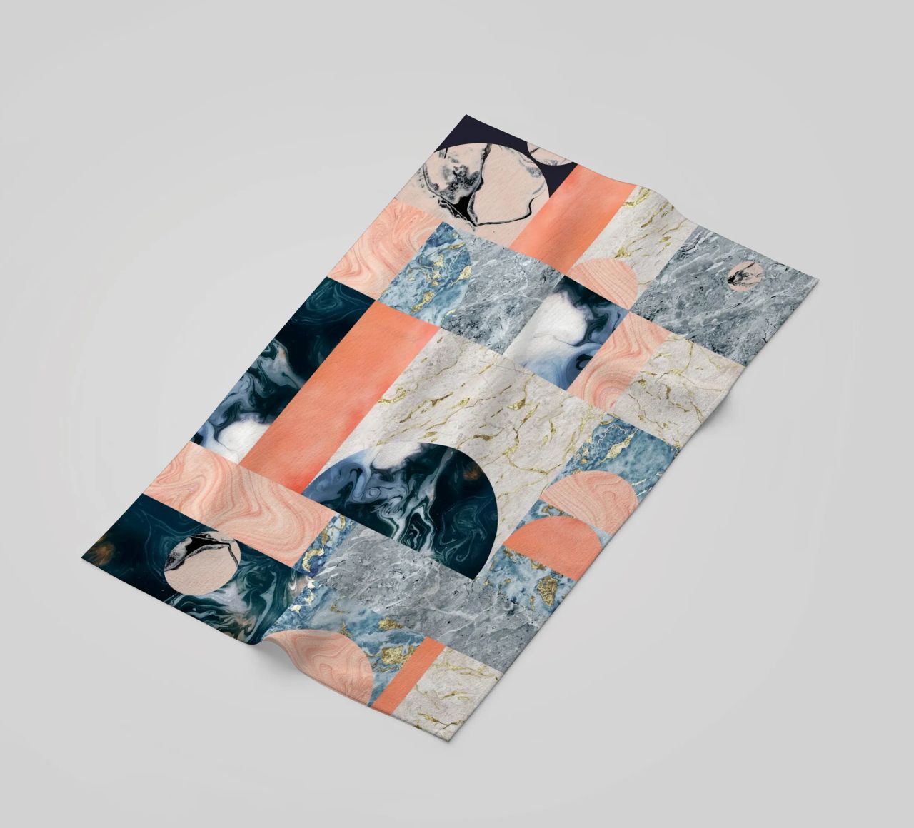 Marble & Lust, Abstract Geometric Luxe Texture Pattern beach towel by 83oranges
