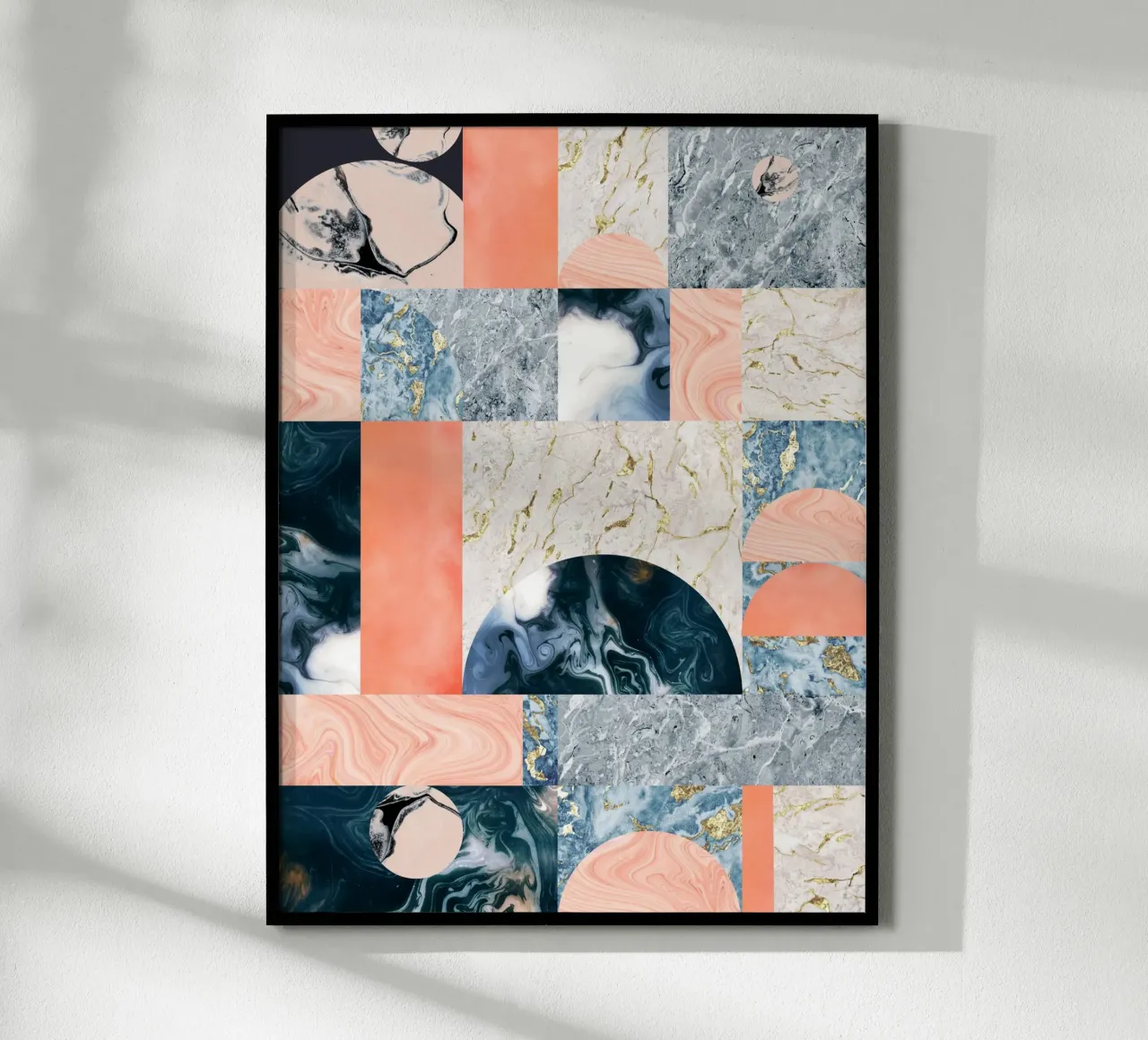 Marble & Lust, motif géométrique abstrait de texture de luxe hahnemühle de 83oranges