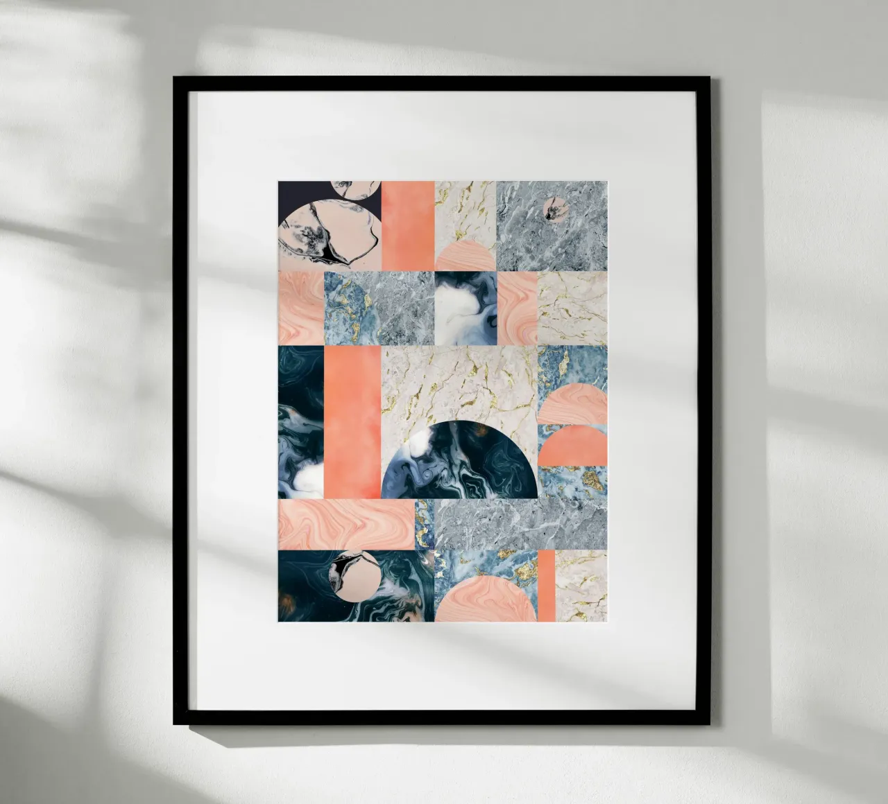 Marble & Lust, motif géométrique abstrait de texture de luxe hahnemühle de 83oranges