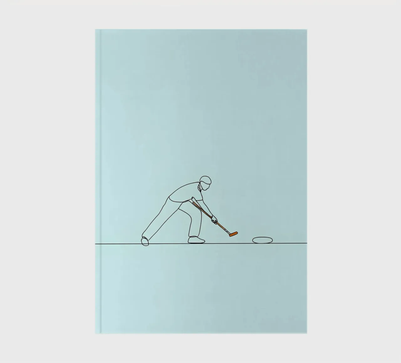 Sports Player Minimalist Line Art notebook by Viv Line Art
