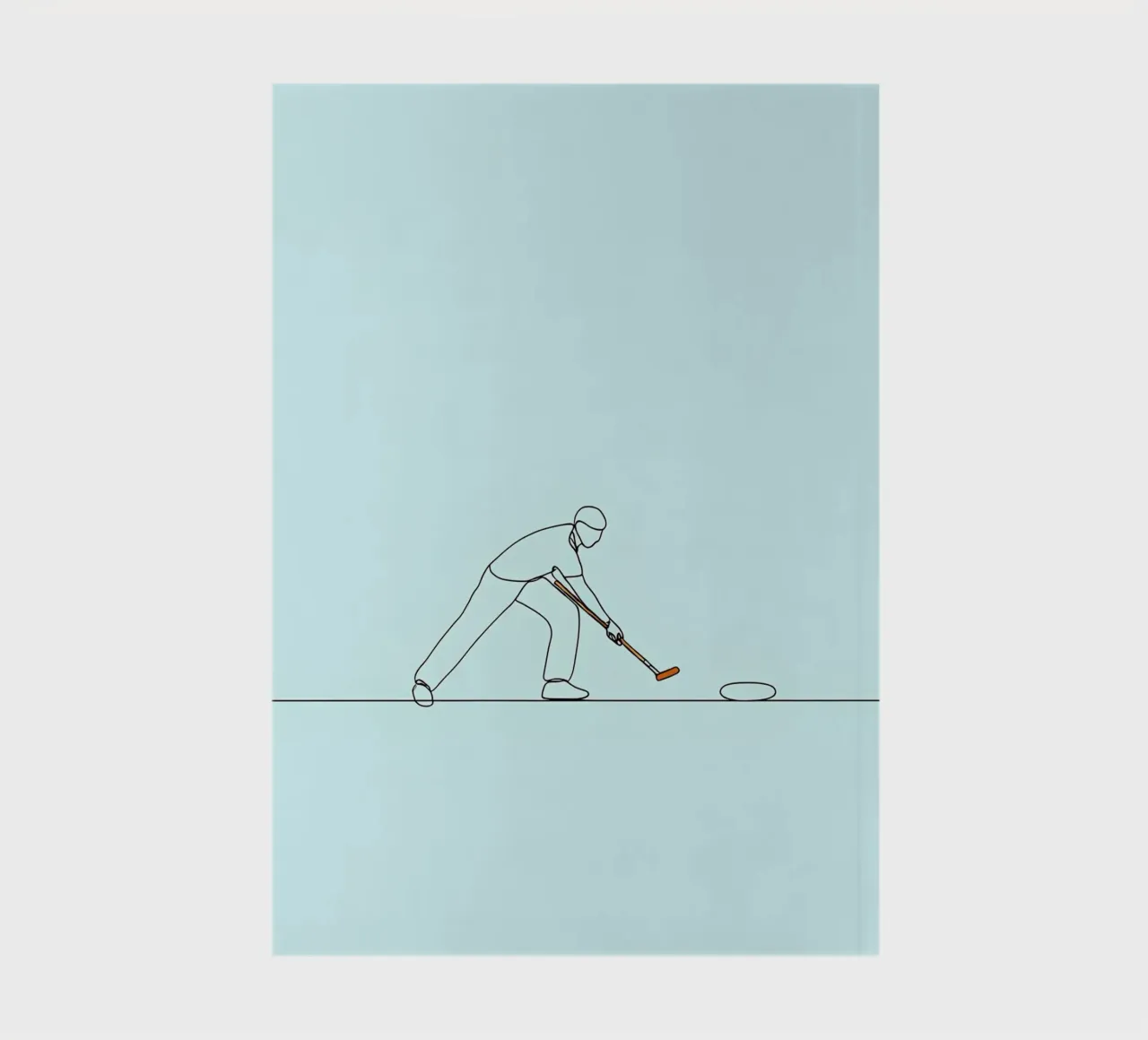 Sports Player Minimalist Line Art notebook by Viv Line Art