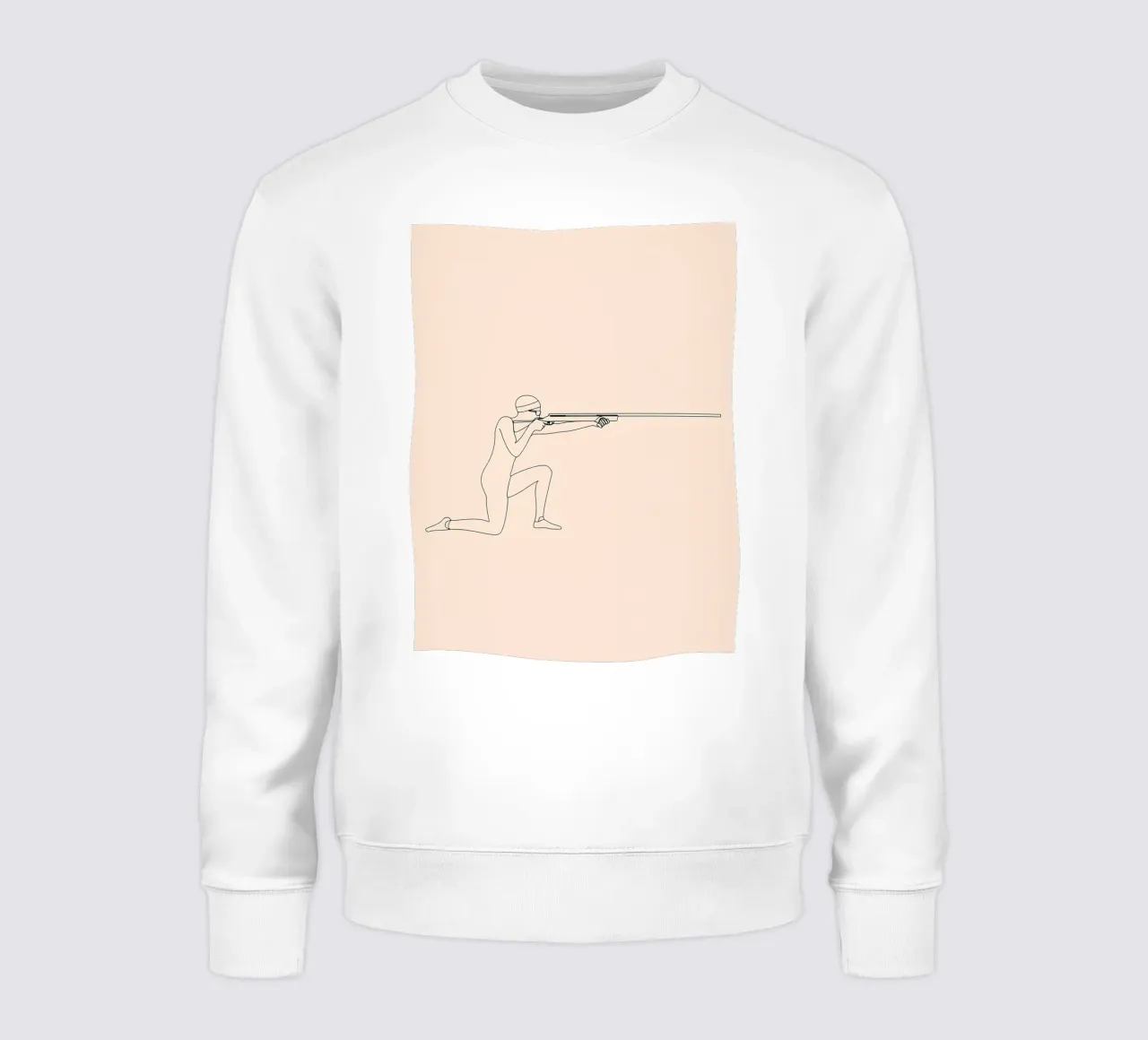 Line art minimalista di Shooter felpa da Viv Line Art