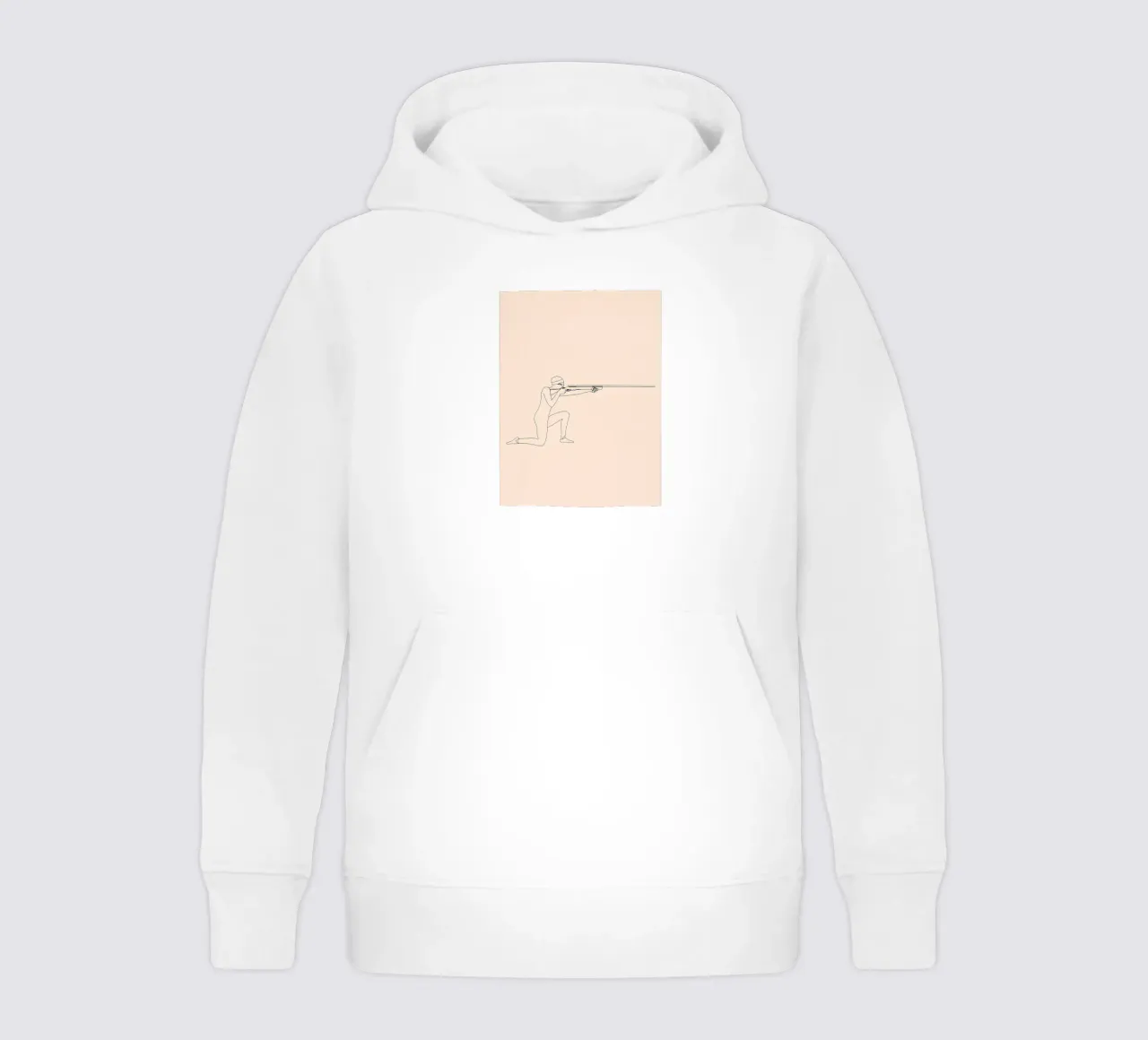 Shooter Minimalist Line Art sweat à capuche enfant de Viv Line Art