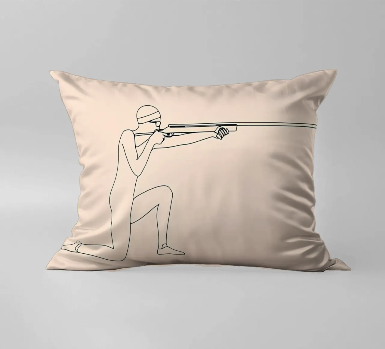Line art minimalista di Shooter cuscino da Viv Line Art