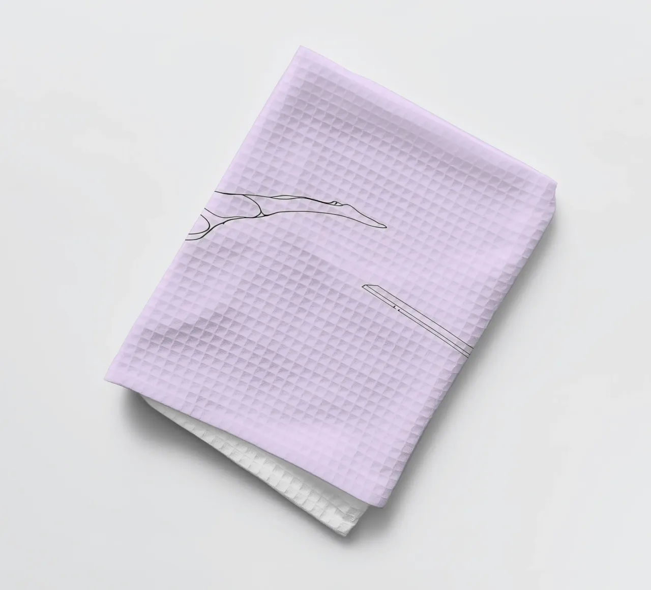Arte lineare minimalista del subacqueo canovaccio da cucina da Viv Line Art