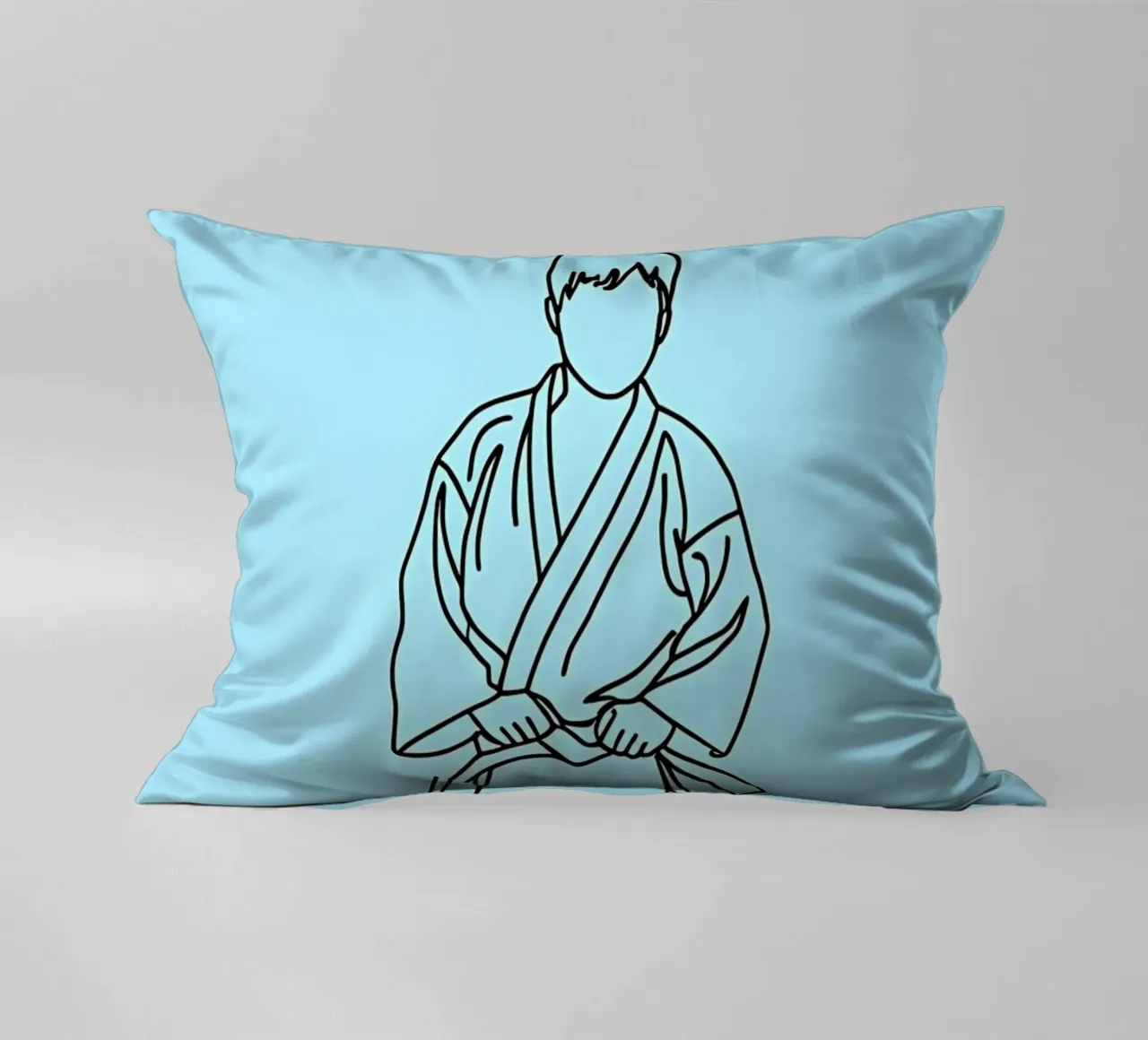 Karate - Line art minimalista cuscino da Viv Line Art