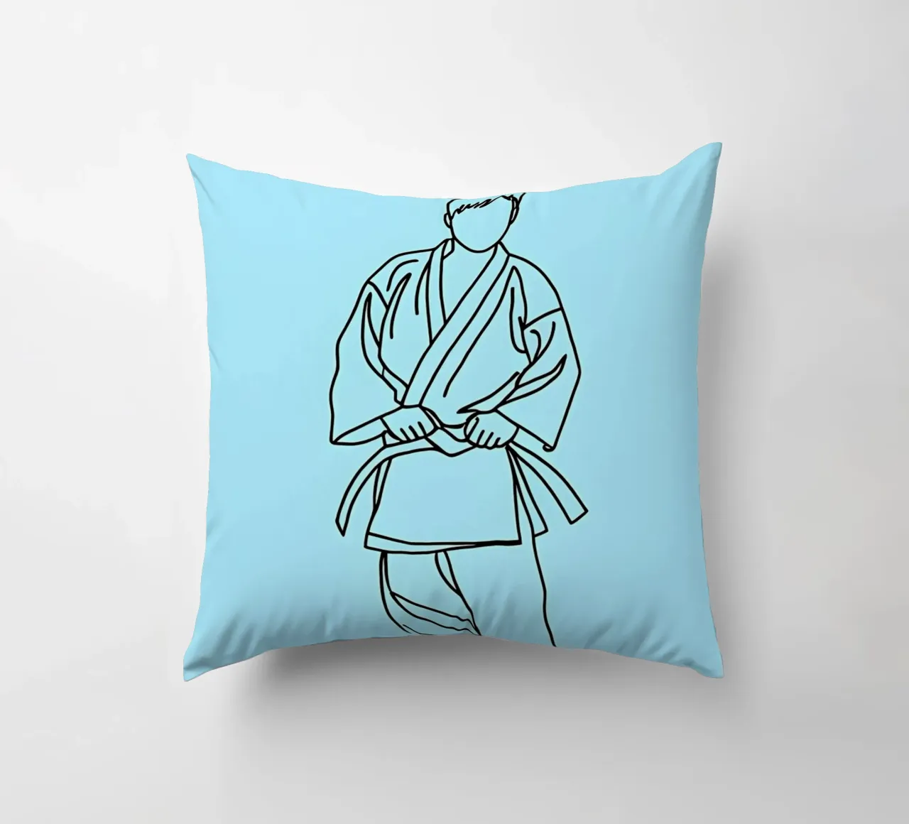 Karate - Line art minimalista cuscino da Viv Line Art
