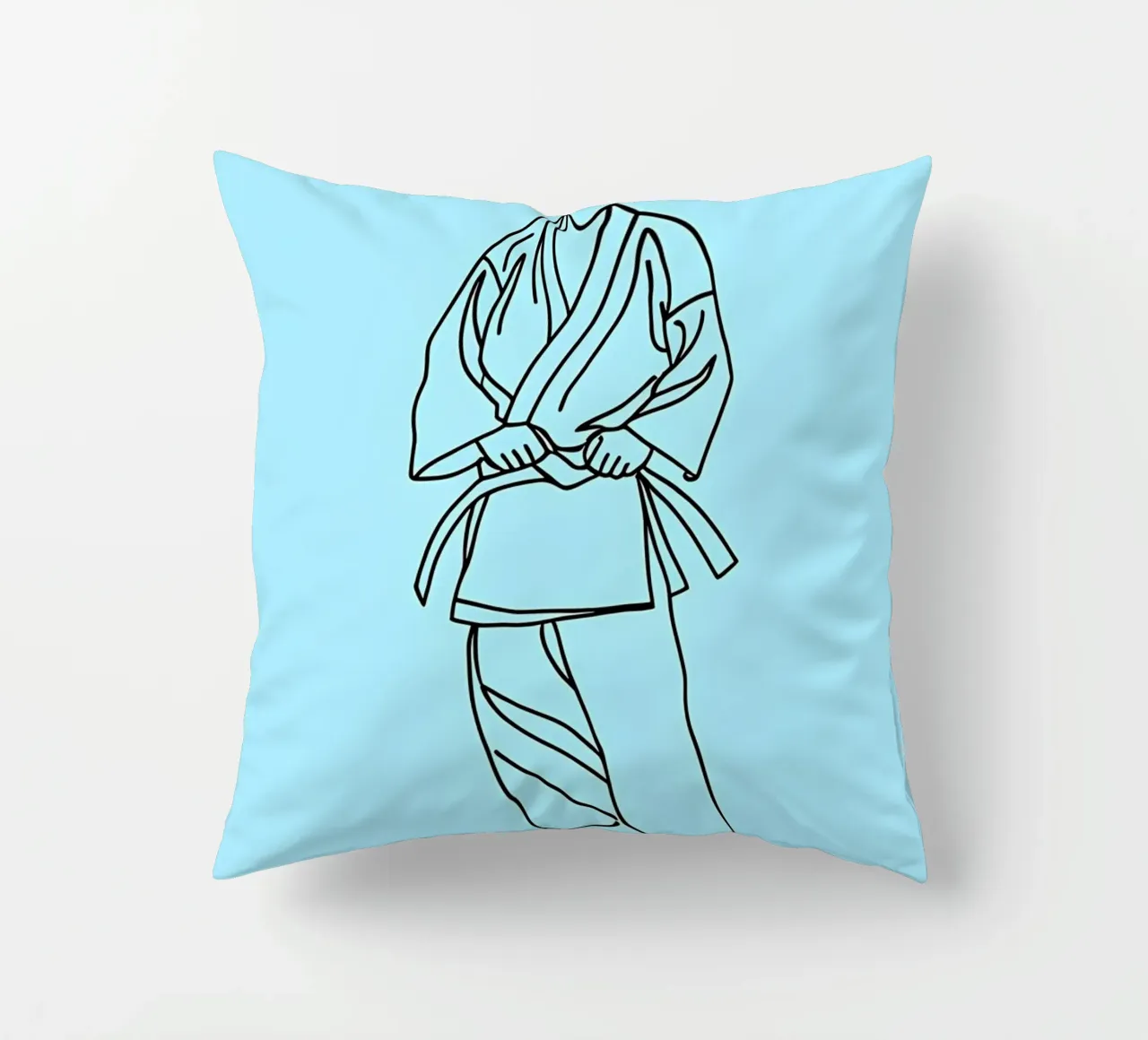 Karate - Line art minimalista cuscino da Viv Line Art