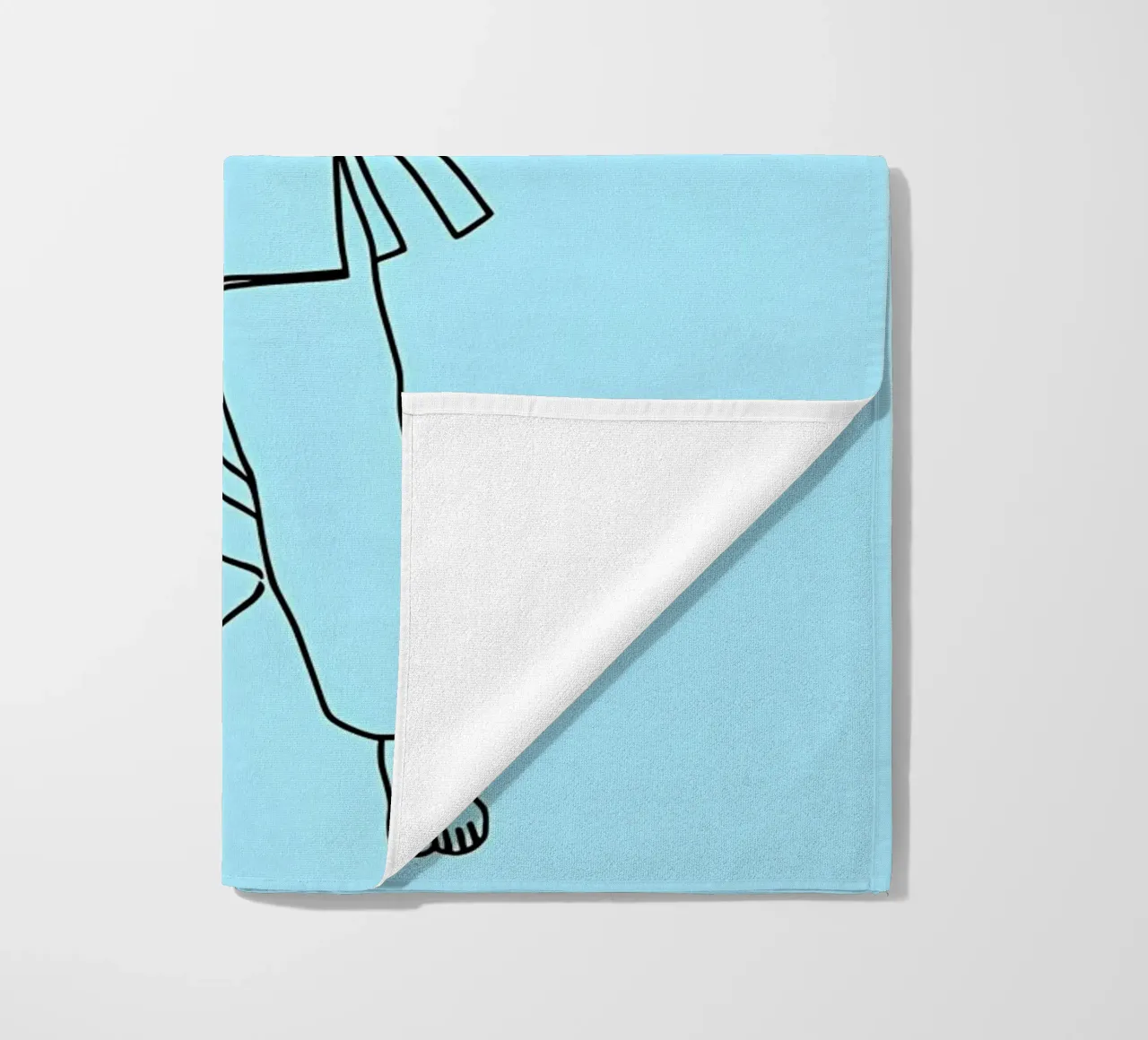 Karate - Line art minimalista telo mare da Viv Line Art