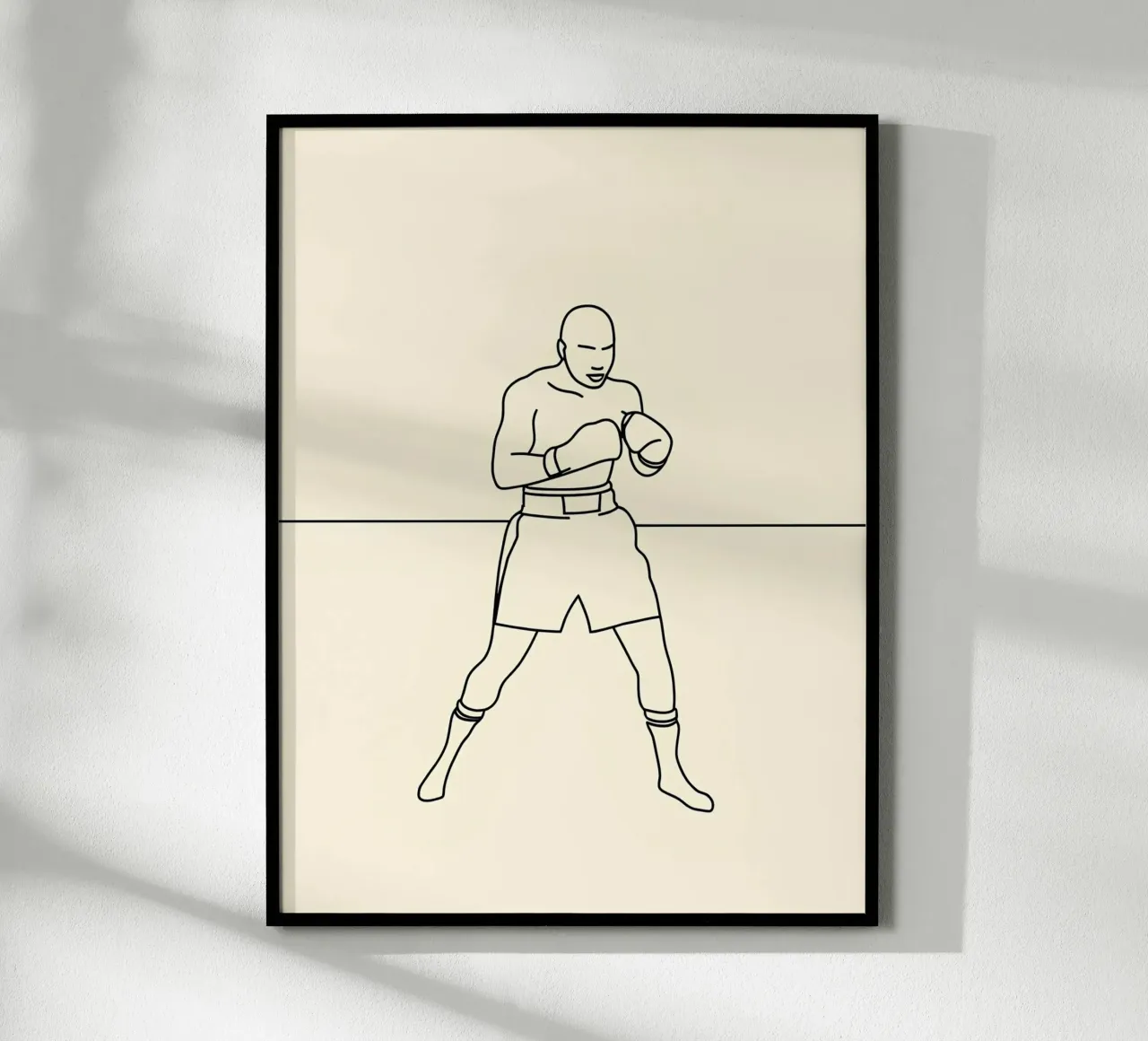 Boxer Minimalist Line Art hahnemühle by Viv Line Art