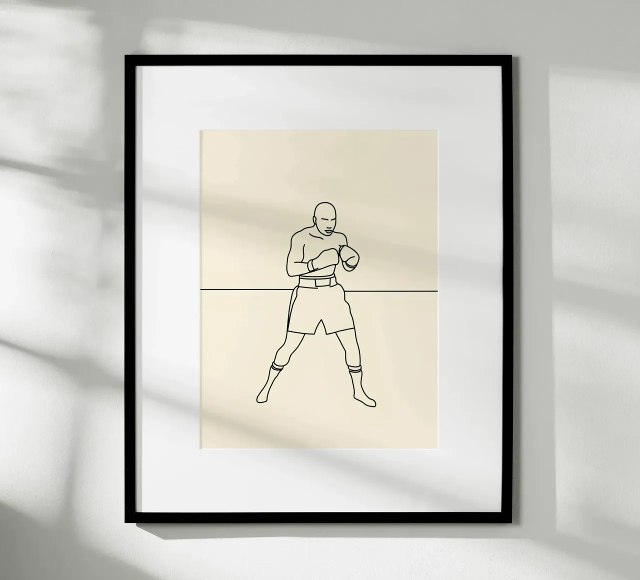 Boxer Minimalist Line Art hahnemühle by Viv Line Art